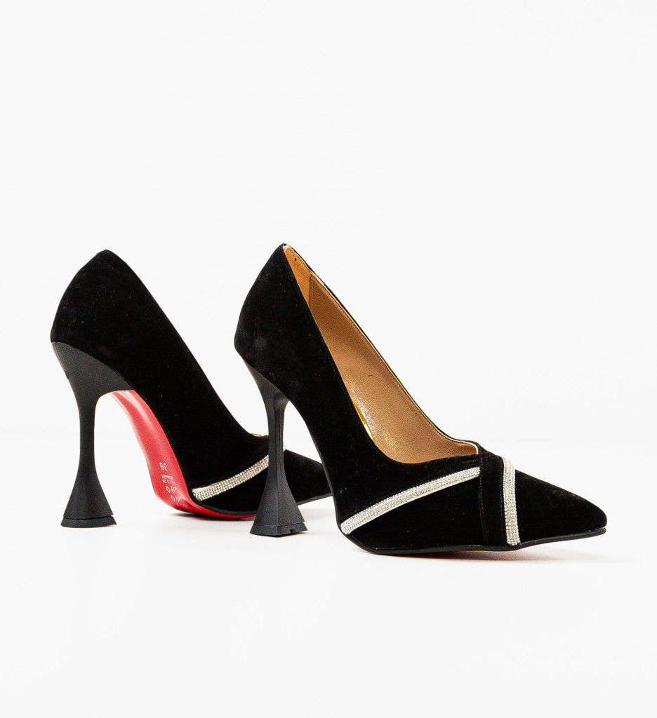 Pantofi Revuele Negri - Eleganță și Stil - imagine 5