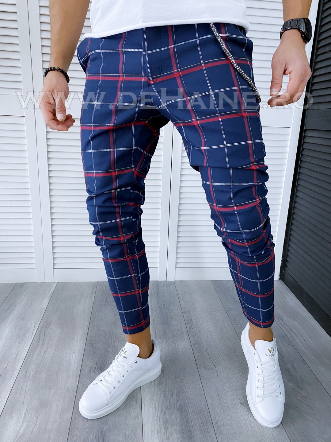 Pantaloni Barbati Casual in Carouri Tip ZARA