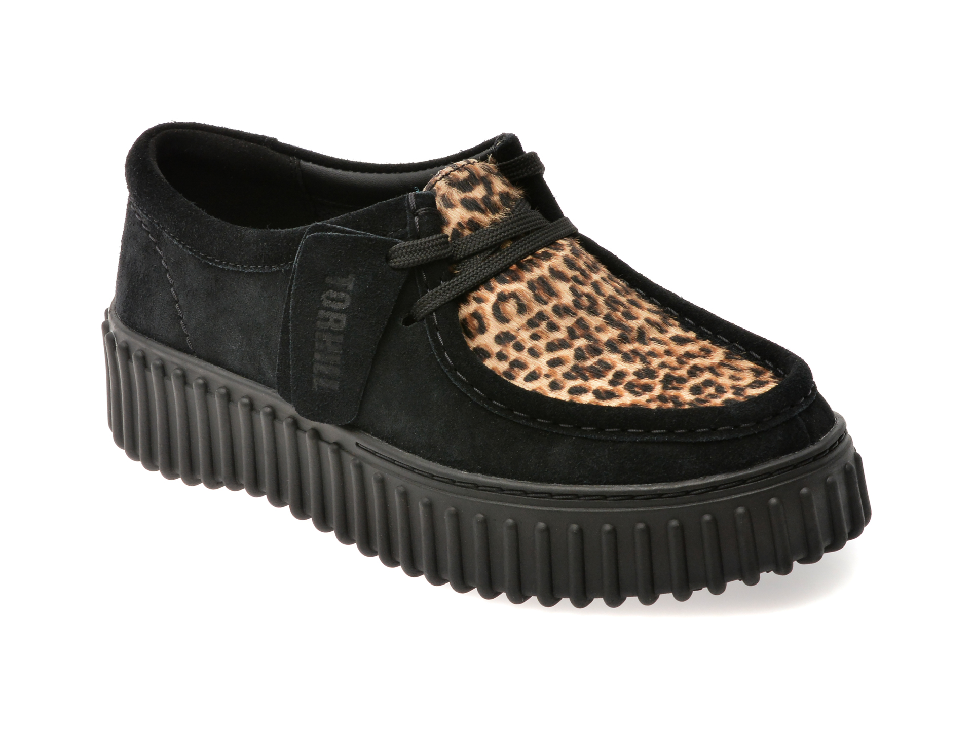 Mocasini Clarks Negri din Piele Întoarsă - Confort