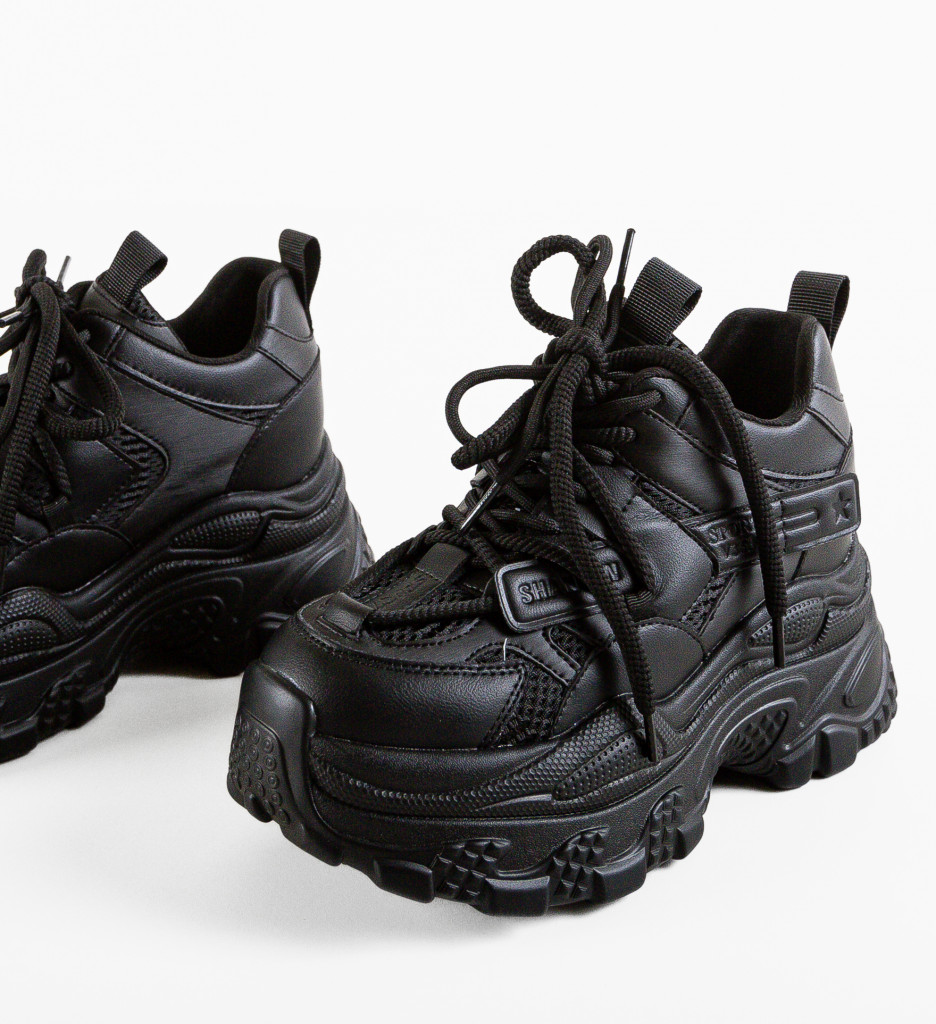 Sneakers Dama Shan Negri | Confort și Stil - imagine 6