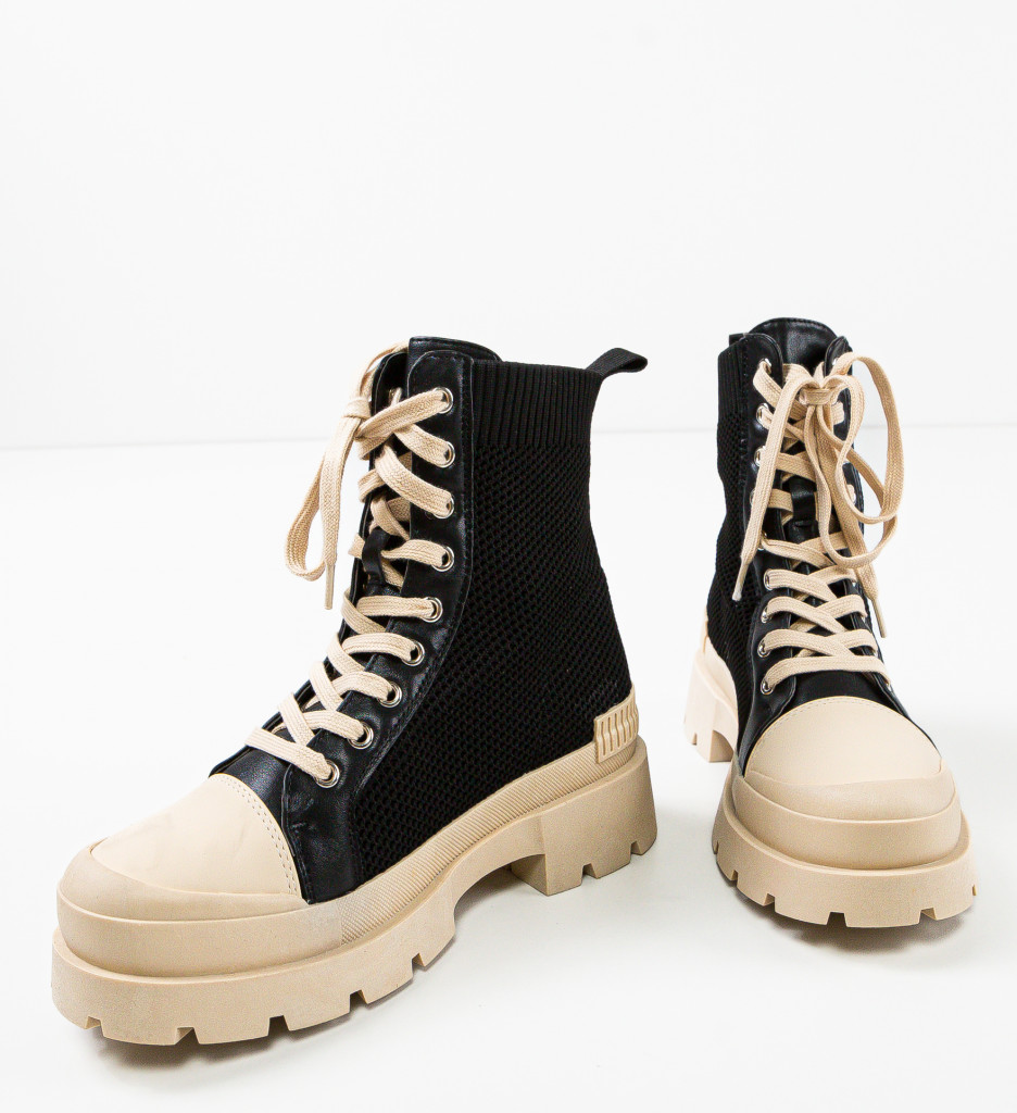 Ghete Dama Marco Negre | Stil Urban Elegant - imagine 8