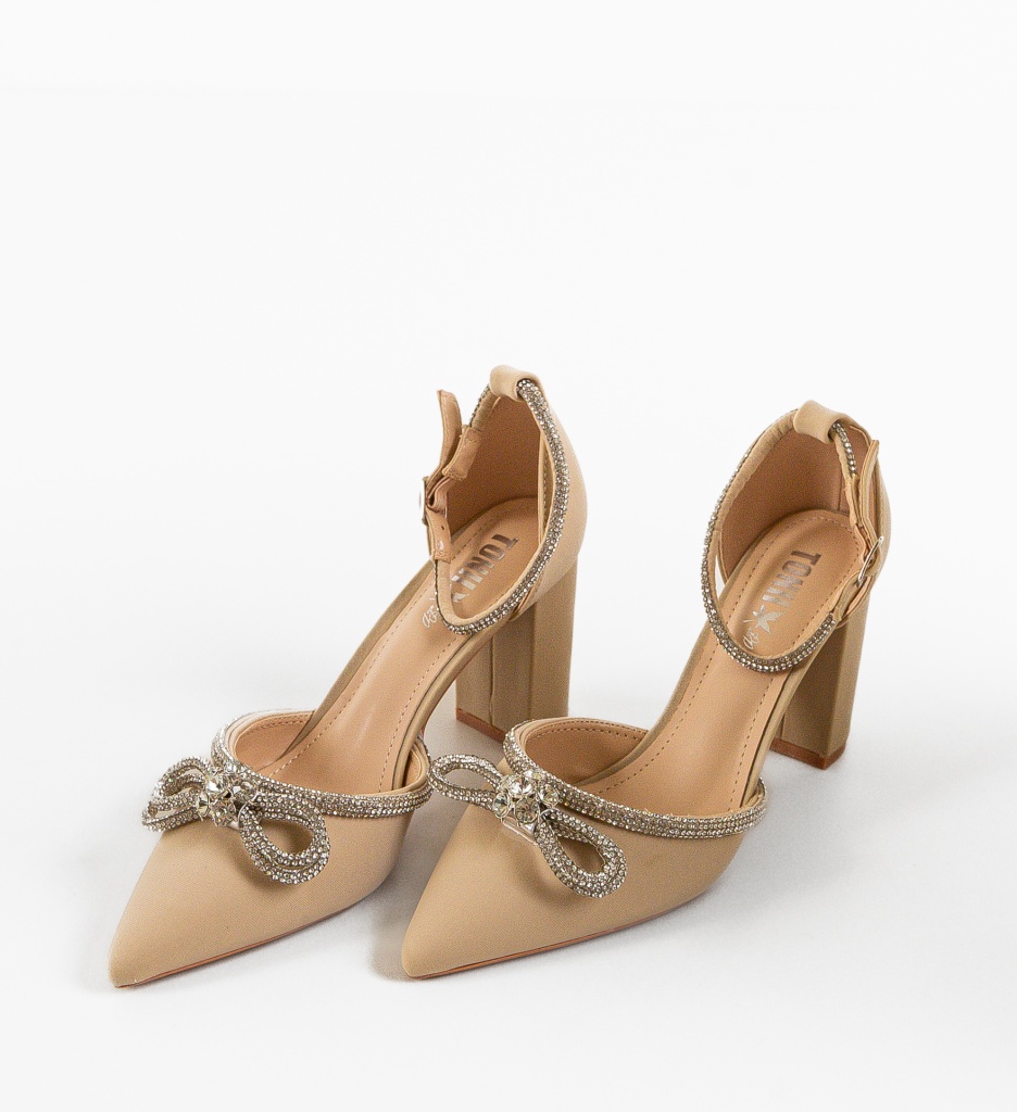 Pantofi cu toc Lester Bej 2 - Eleganți și Versatili - imagine 6