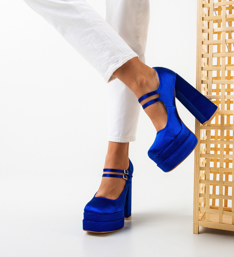 Pantofi Dama Rivera Albastri | Eleganță Asigurată - imagine 3