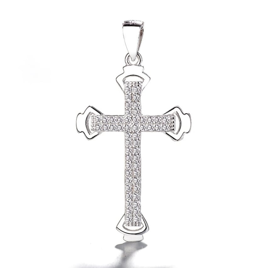 Pandantiv Cruce Argint Delis - Design Elegant