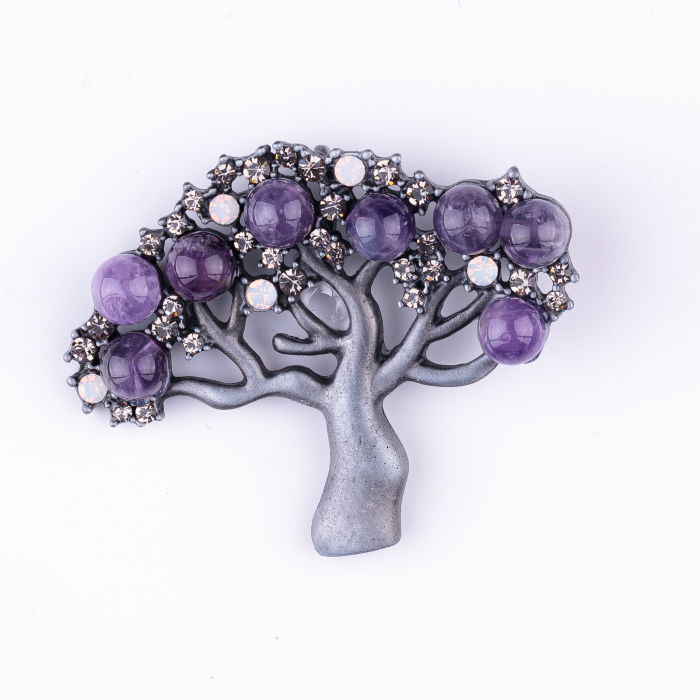 Brosa Pomul Vietii Ametist - Shopika | Bijuterie Elegantă