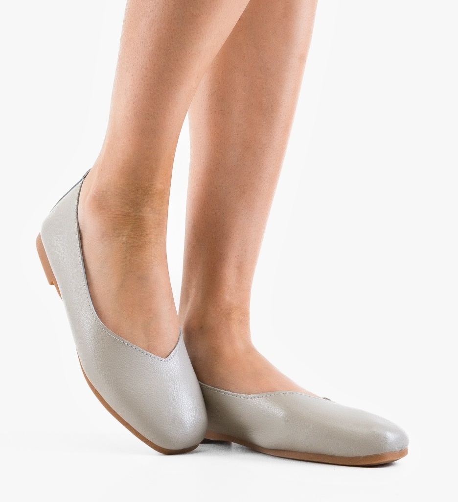 Balerini Dama Sadde Gri - Confort Casual - imagine 6