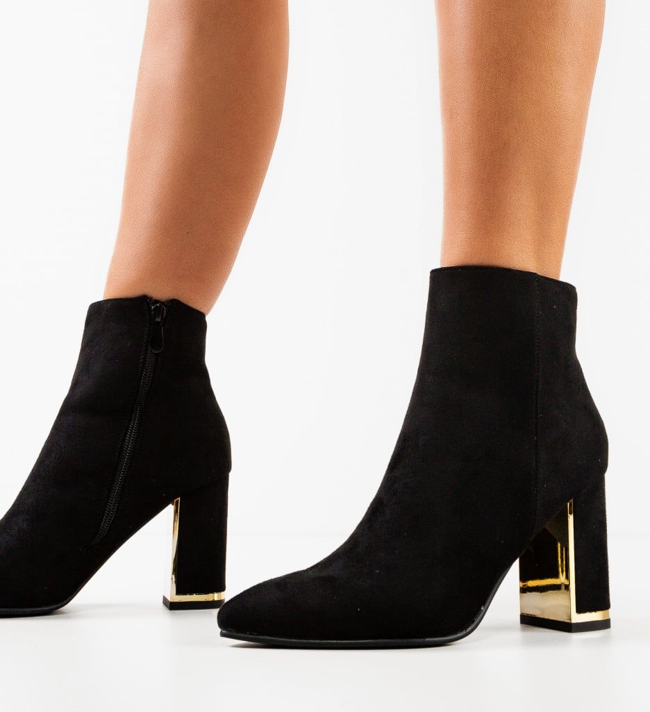 Botine Dama Avant Negre - Eleganță și Confort - imagine 2