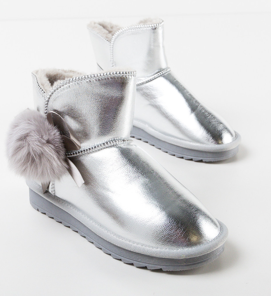 Cizme Ug Argintii - Confort și Stil Modern - imagine 6