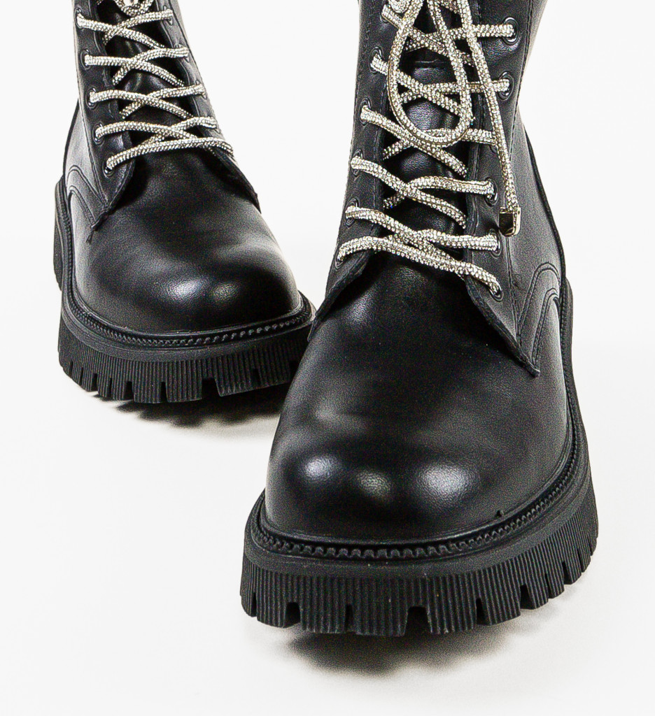 Ghete Dama Atum Negre Elegante - imagine 11
