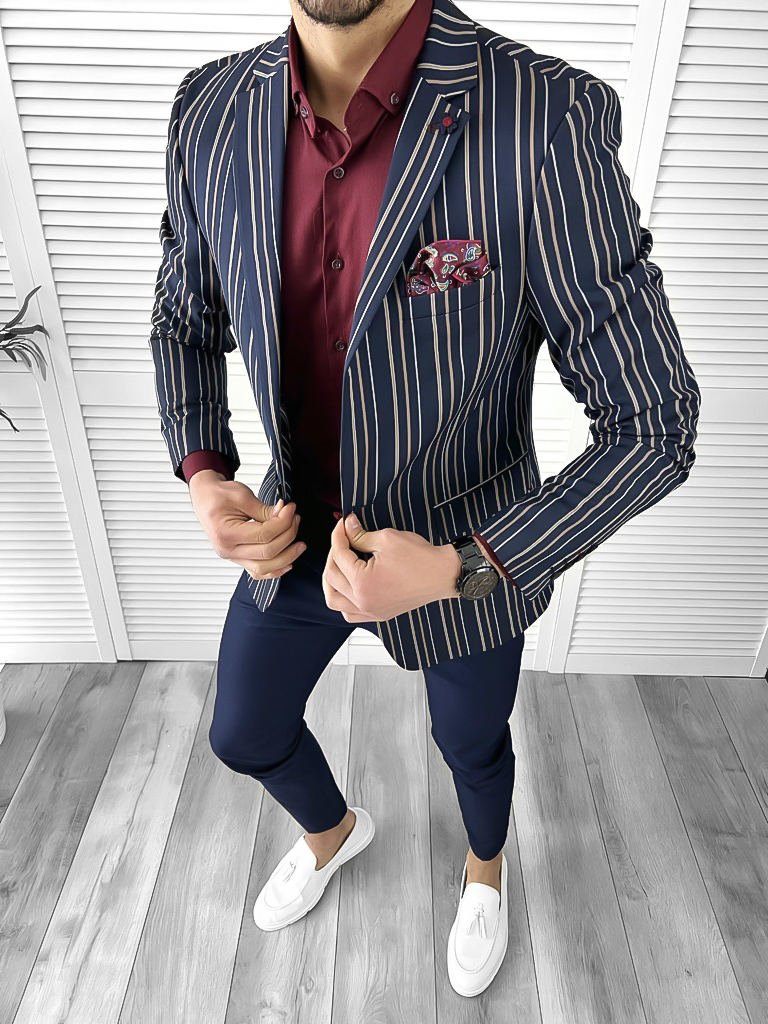 Tinuta Smart Casual Barbati 3 Piese Slim Fit