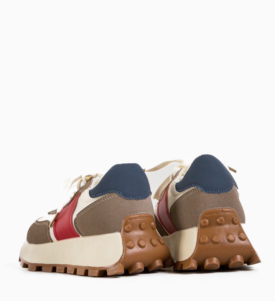 Sneakers Dama Feytong Khaki 2 - Confort & Stil - imagine 5