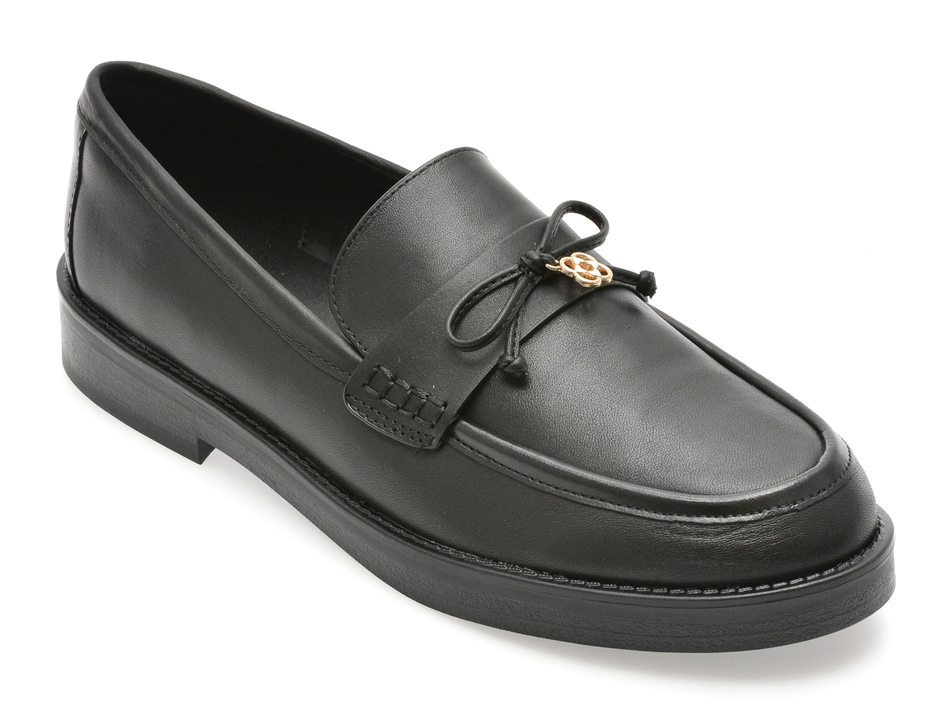 Mocasini ALDO negri din piele naturală