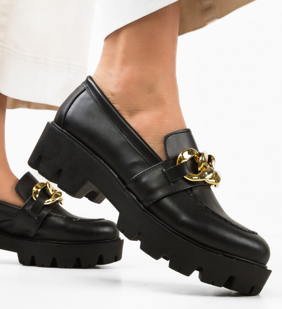 Pantofi Casual Gely Negri | Confort și Stil