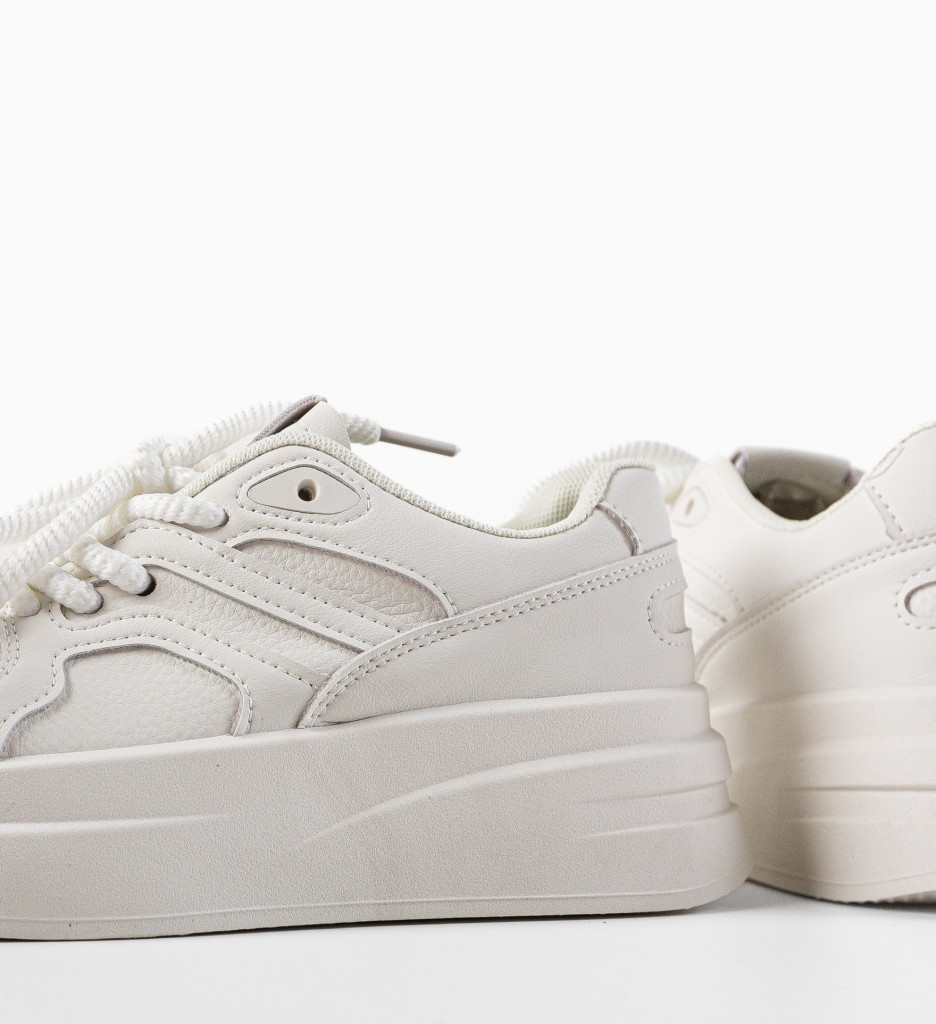 Sneakers Dama Elspeth Albi - Confort și Stil - imagine 7