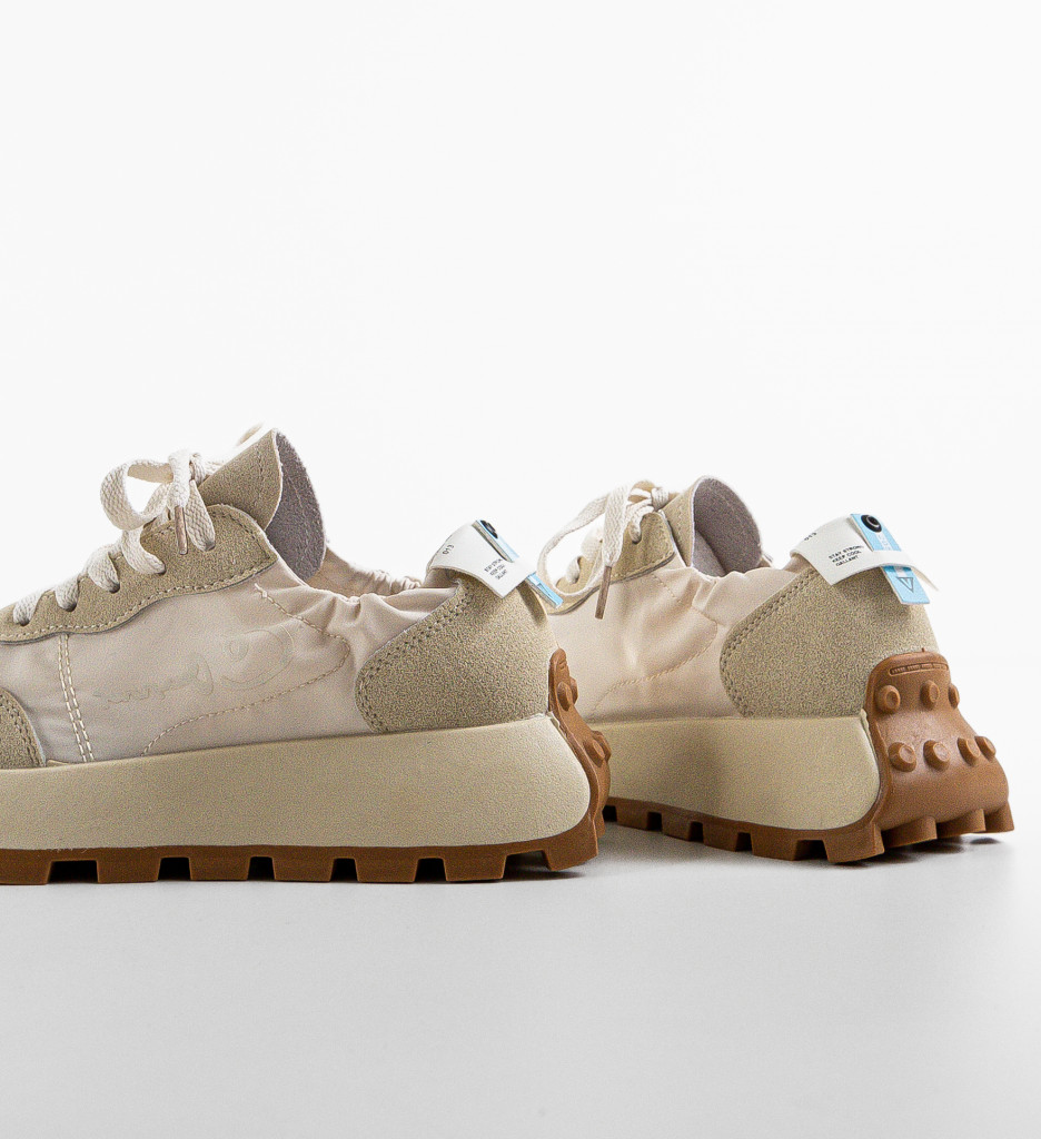 Sneakers Dama Bej Galant - Confort și Stil - imagine 6
