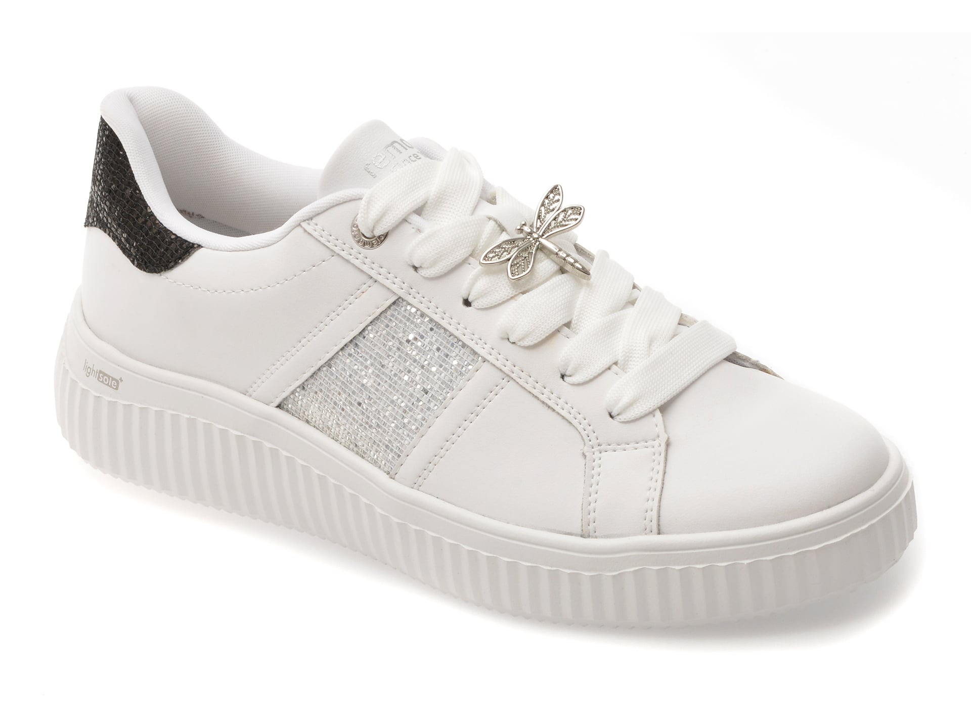 Pantofi Sport REMONTE D3E02 Albi din Piele Naturală