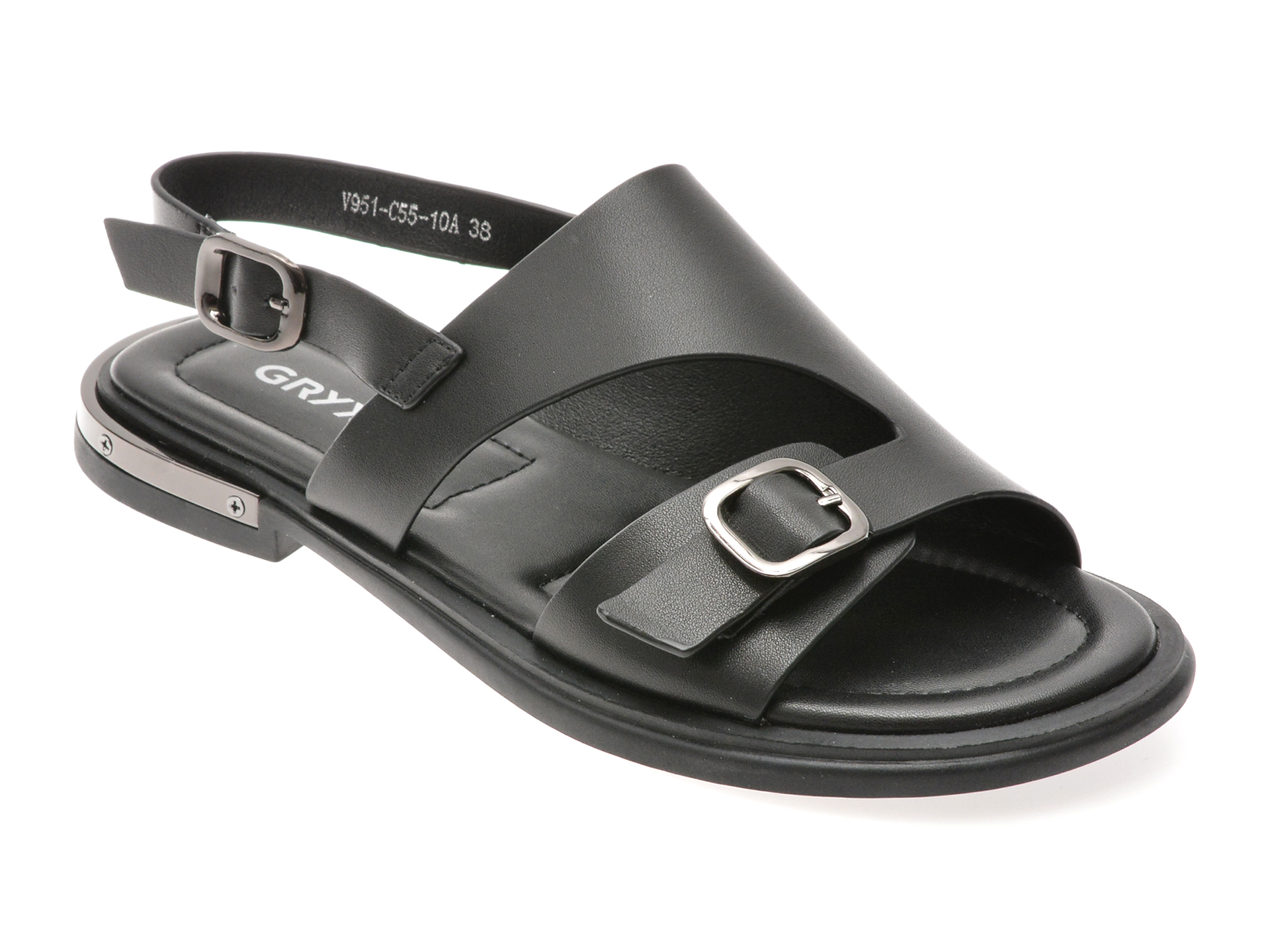 Sandale Gryxx Negre din Piele Naturală | Eleganță Confort