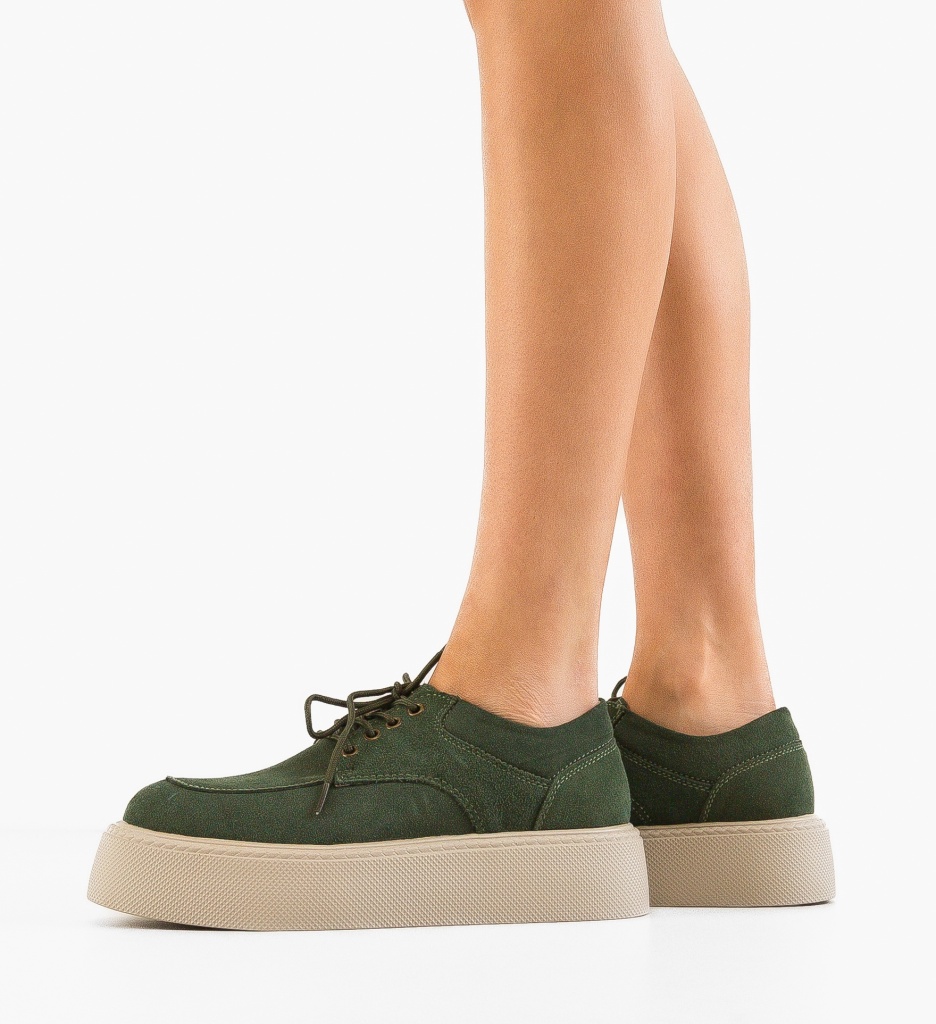 Sneakers Dama Sweep Verzi | Confort Sport - imagine 2