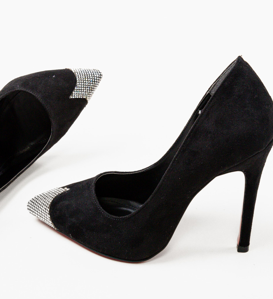Pantofi cu Toc Laputc Negri | Eleganți și Confortabili - imagine 7