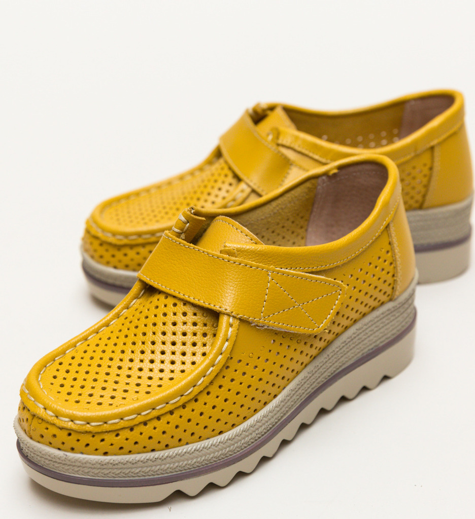 Pantofi Histria Galbeni - Confort și Stil Casual - imagine 6