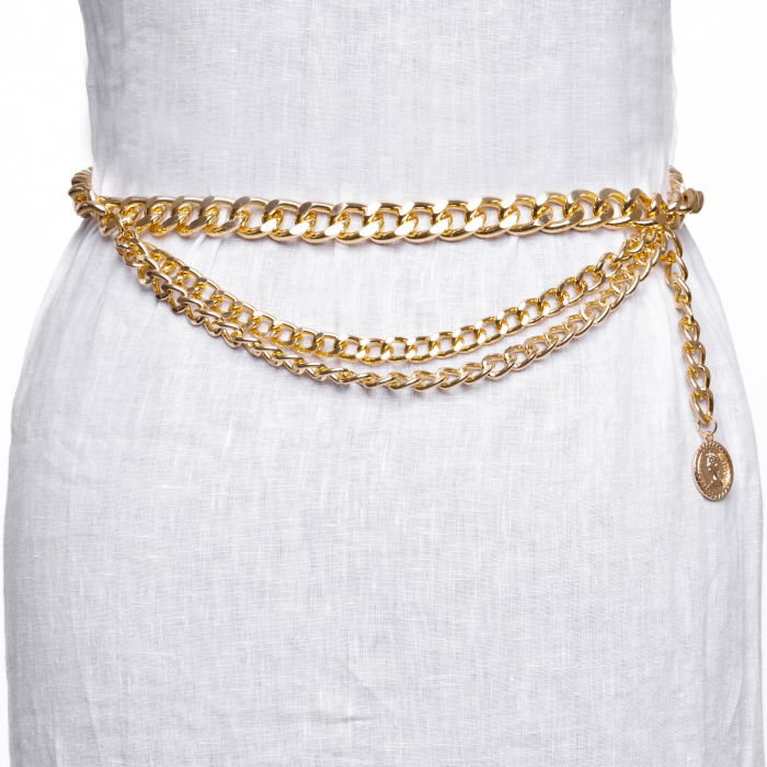 Curea Metalică Aurie Shopika | Stil Elegant