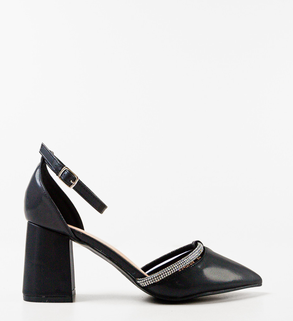 Pantofi Lylama Negri cu Toc - Eleganță și Stil - imagine 4