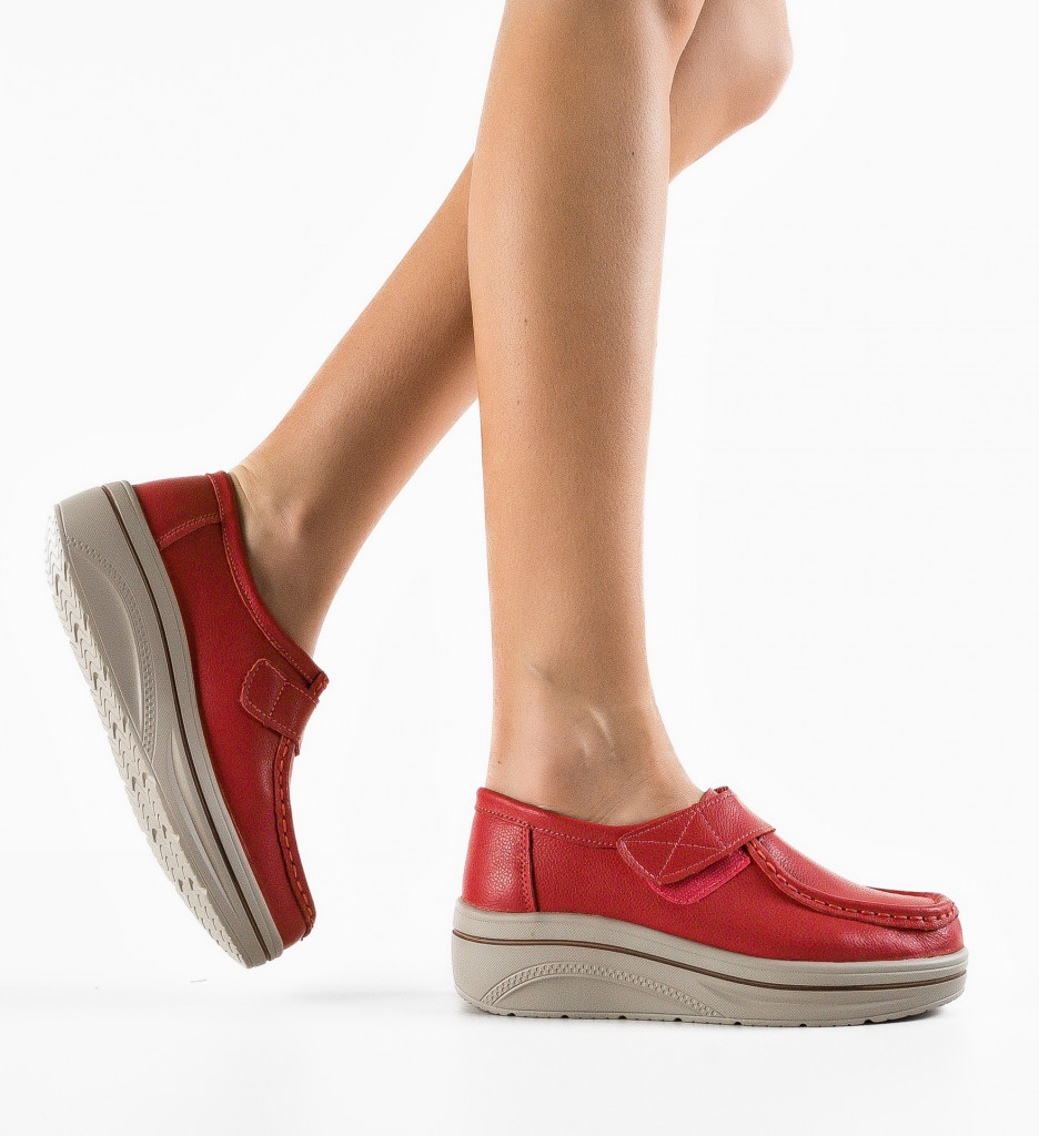 Pantofi Casual Liandrin Rosii - Stil și Confort - imagine 2