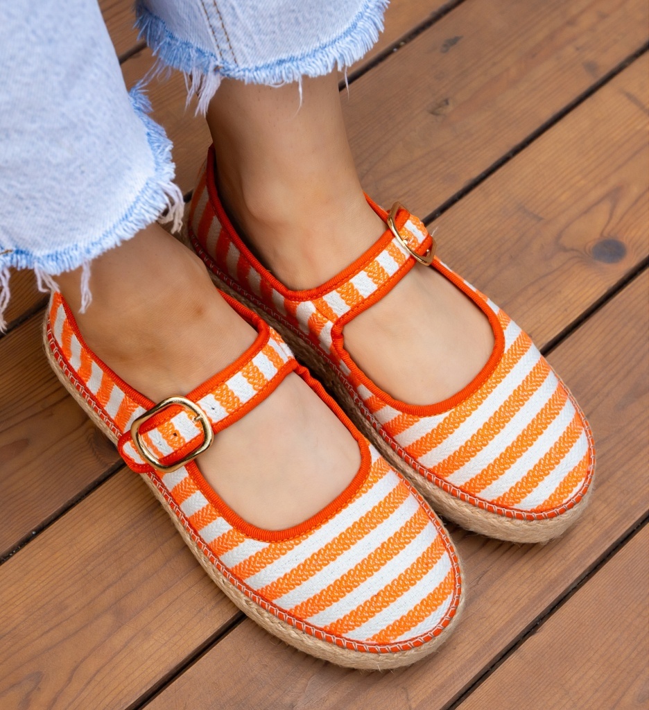Espadrile Dama Gamny Portocalii | Casual & Confort - imagine 5