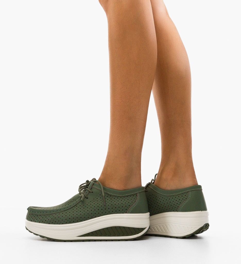 Pantofi Casual Baroco Verzi | Design Unic - imagine 2
