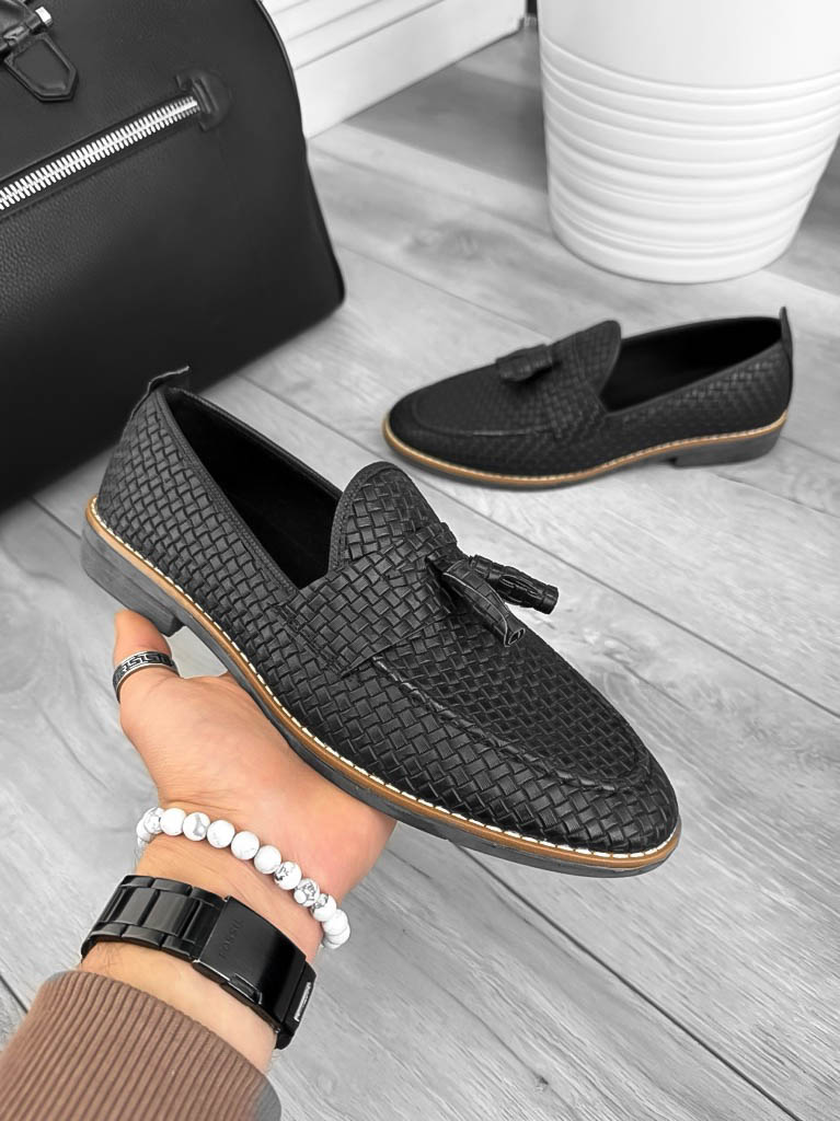 Mocasini Barbati Piele Eco Negri Comozi