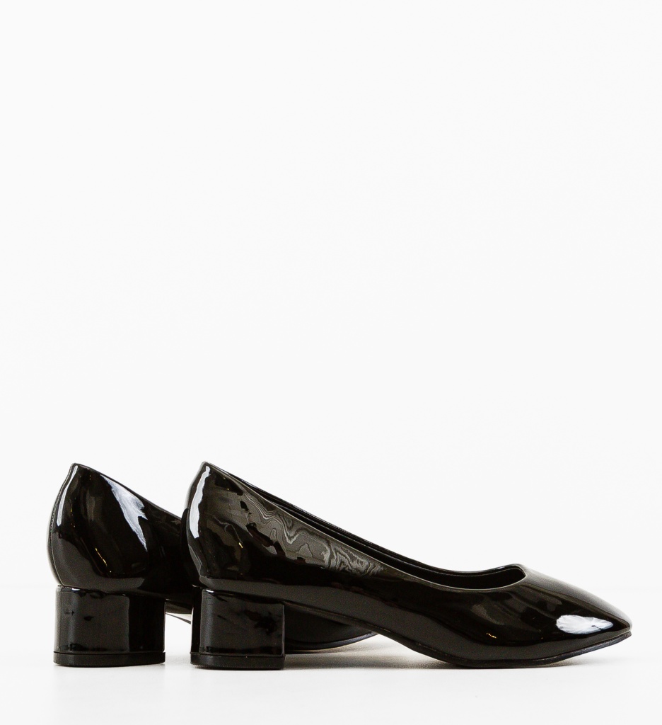 Pantofi Kubob Negri Eleganți cu Toc - Stil și Confort - imagine 5