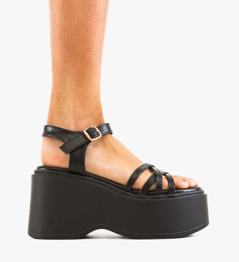 Sandale dama Porter Negre | Eleganță și Stil - imagine 2