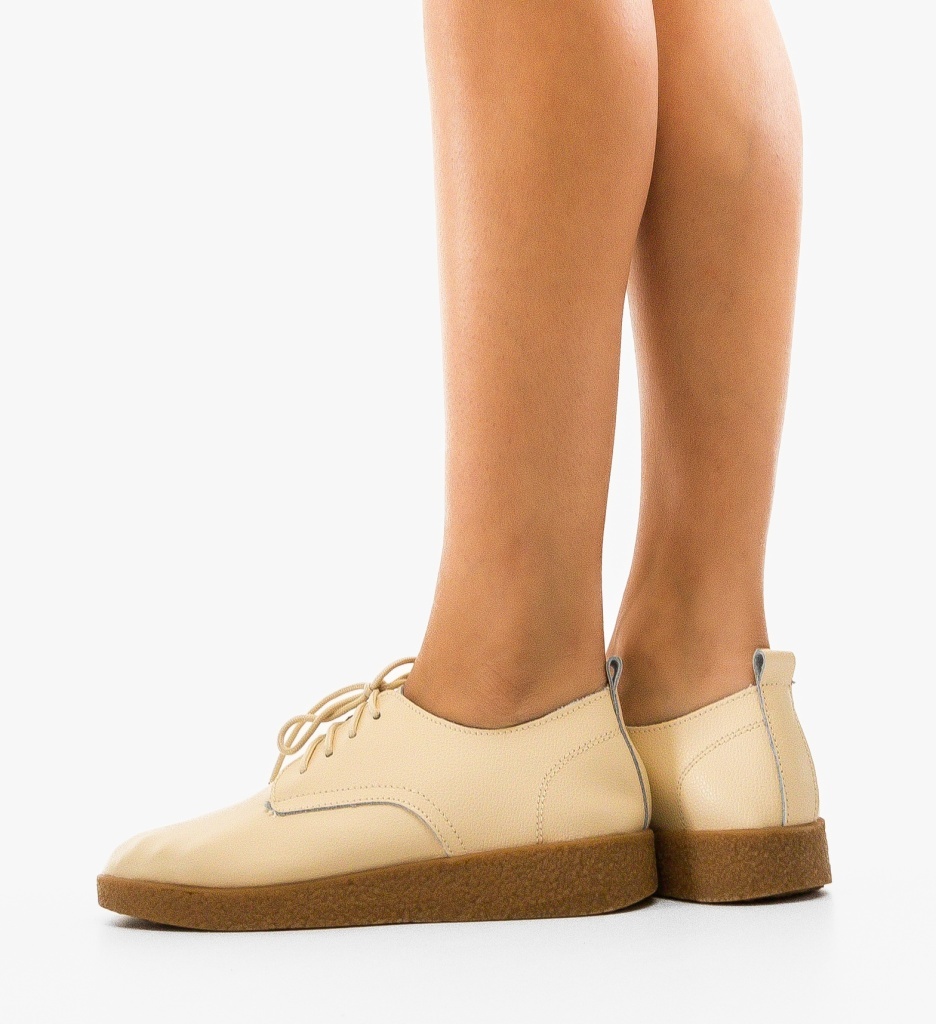 Pantofi Casual Sindre Bej | Confort & Stil - imagine 5