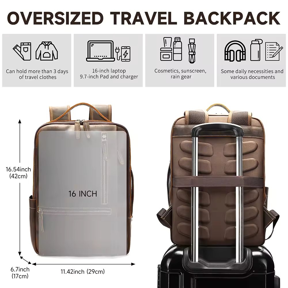 Rucsac Barbati Piele Naturala Delis Zadiel GT3317 - imagine 7
