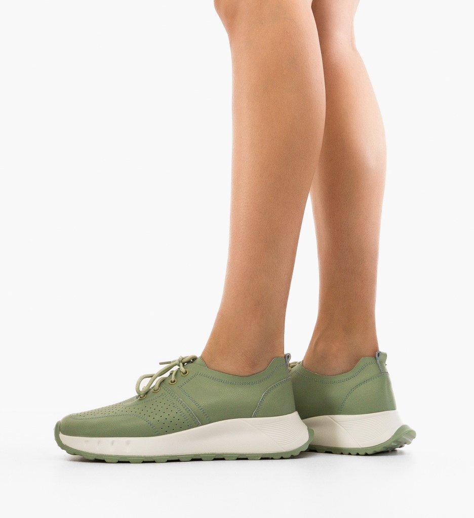 Sneakers Dama Horazia Verzi | Confort și Stil - imagine 2