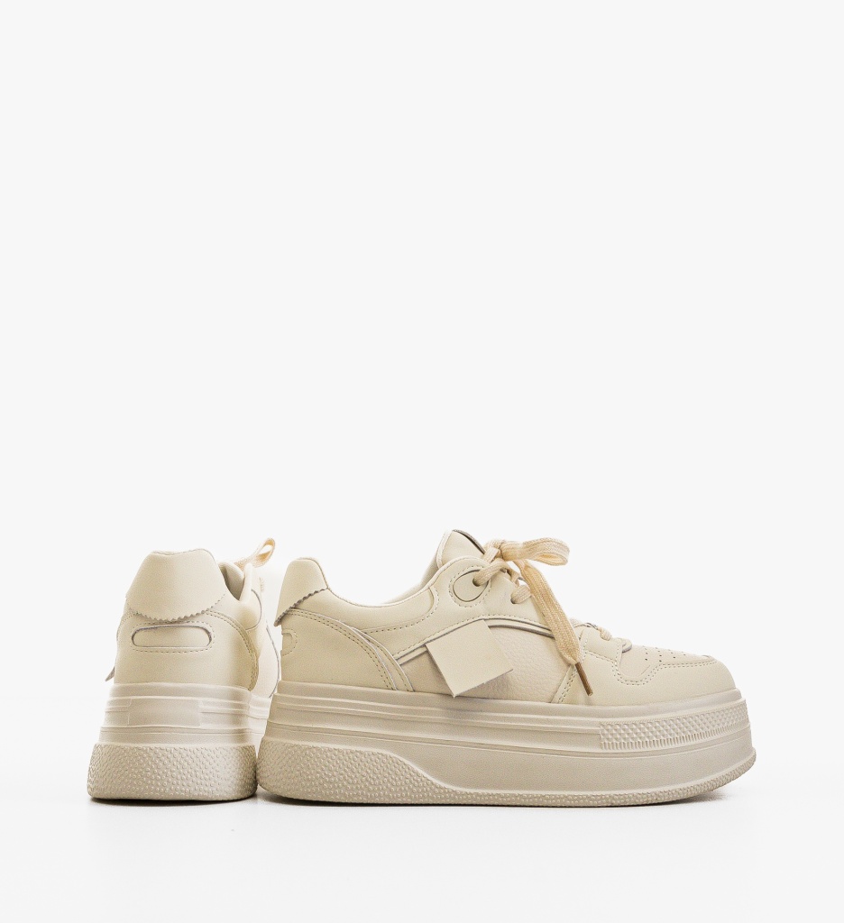 Sneakers Dama Uynn Bej - Confort și Stil Urban - imagine 6