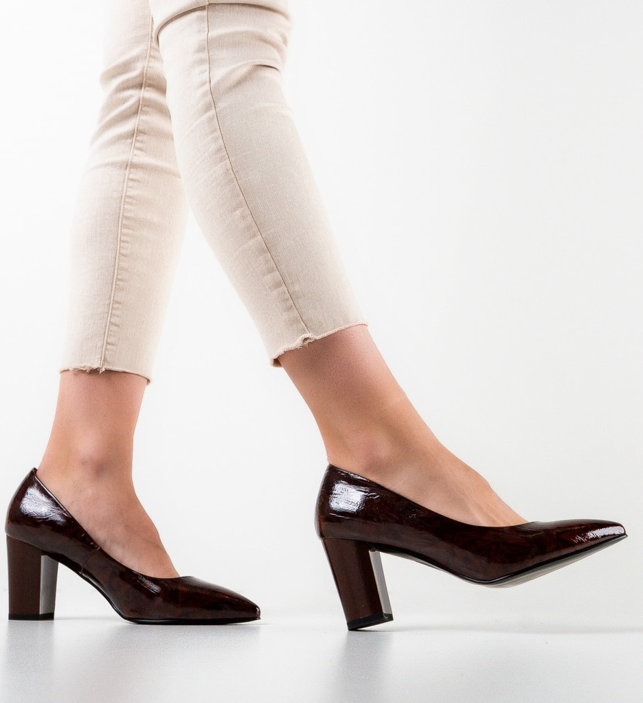 Pantofi Dama Stevenson Grena - Eleganță și Stil - imagine 2