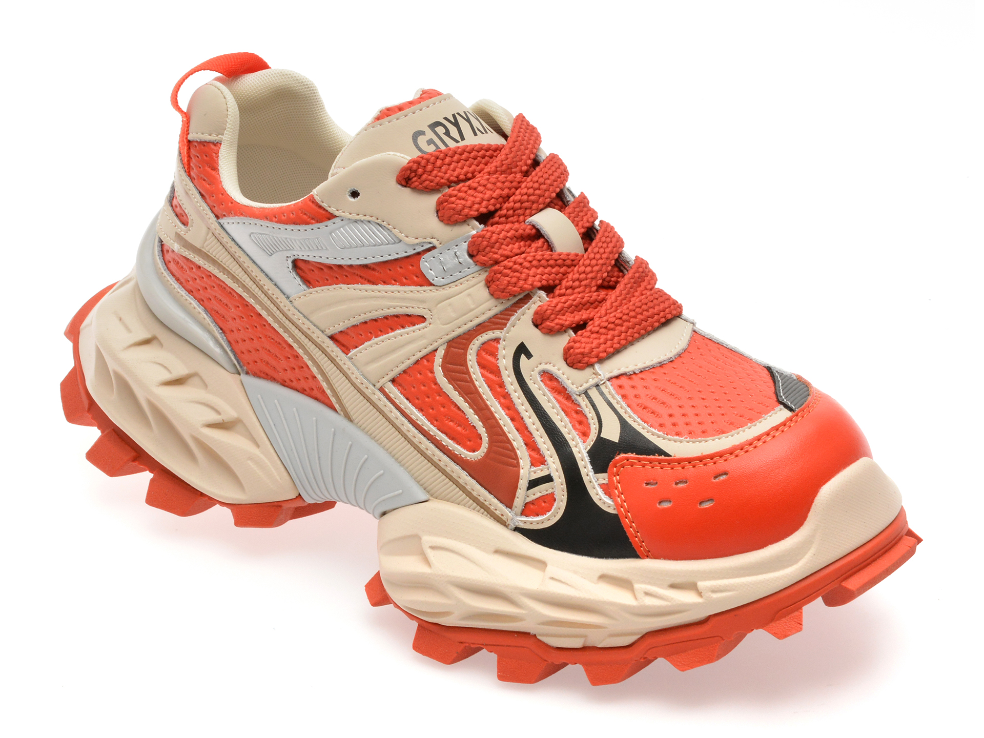 Gryxx Pantofi Sport Rosii Piele Naturala