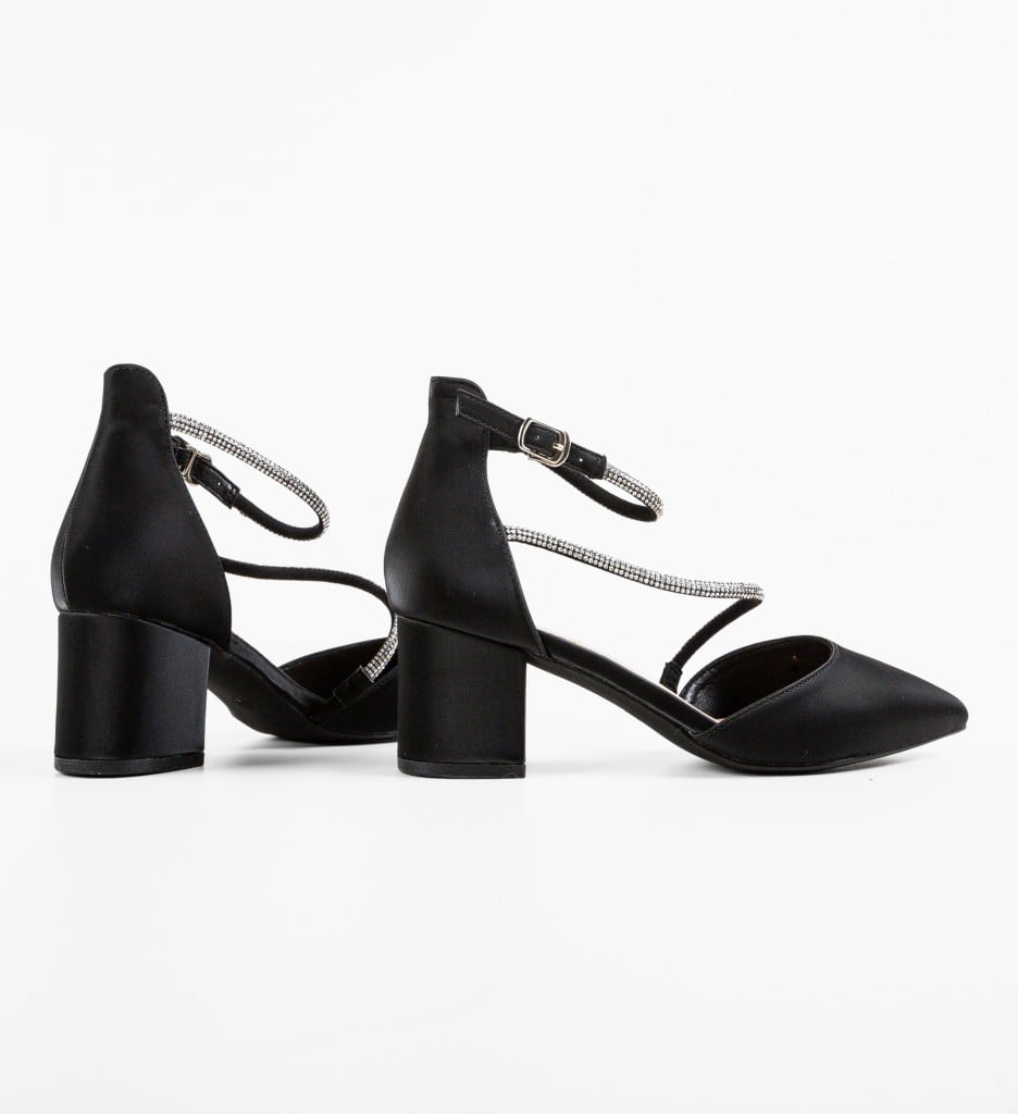 Pantofi Haari Negri Eleganți cu Toc - imagine 11