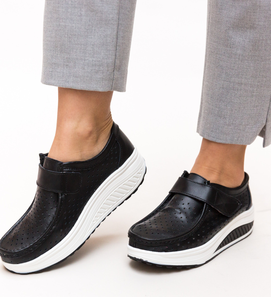Pantofi Casual Bozta Negri - Confort și Stil - imagine 4