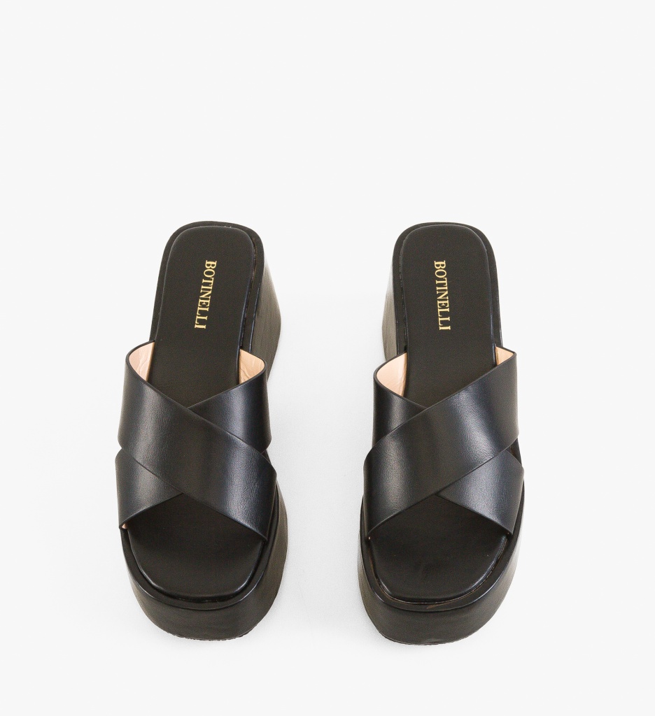 Sandale Platforme Odora Negre | Design Modern - imagine 5