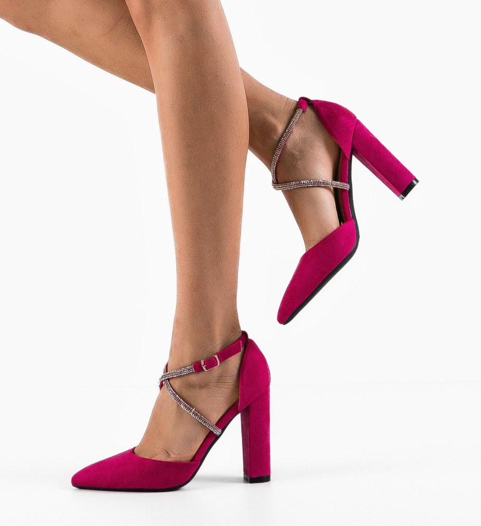 Pantofi Toc Fuchsia Jess - Eleganță Asigurată - imagine 4