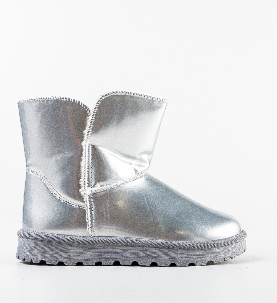 Cizme Tip Ug Elefba Argintii | Confort și Stil - imagine 4