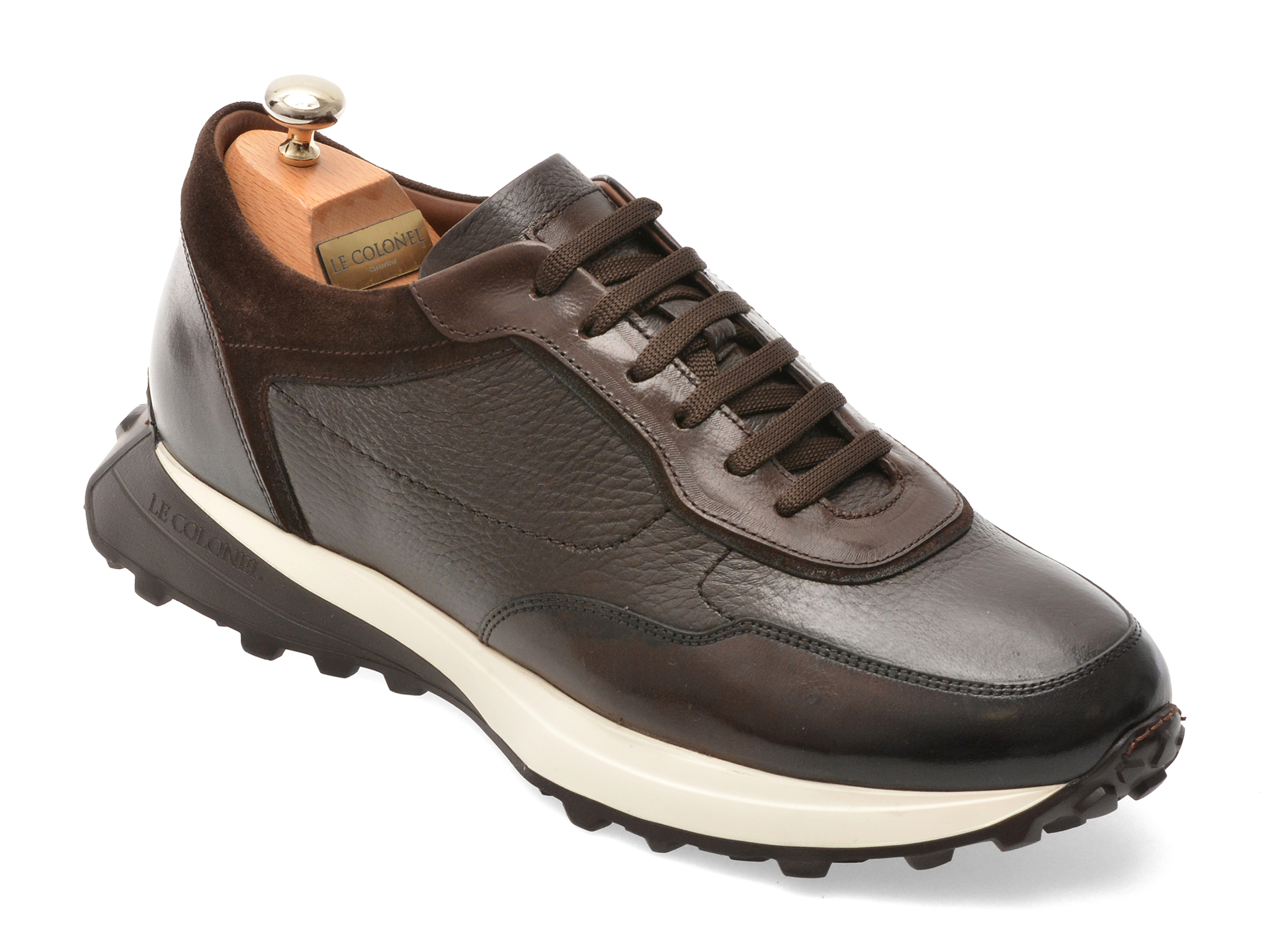 Pantofi Sport LE COLONEL Maro Piele Naturală