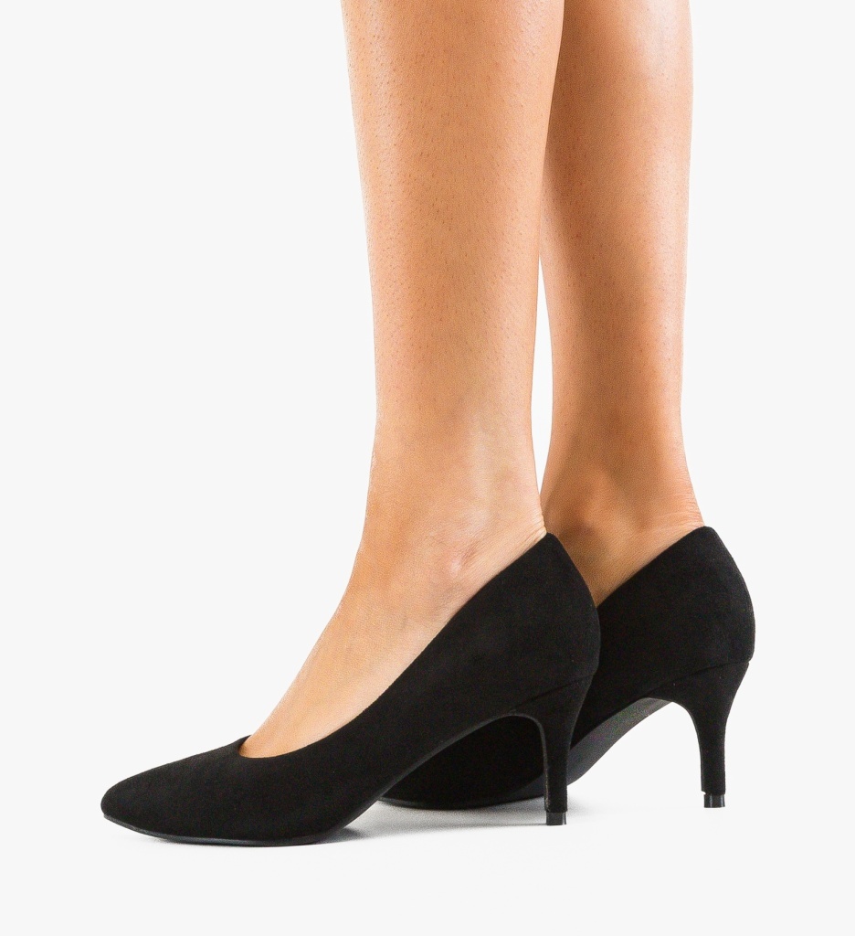 Pantofi Cheloo Negri cu Toc Eleganți - imagine 5