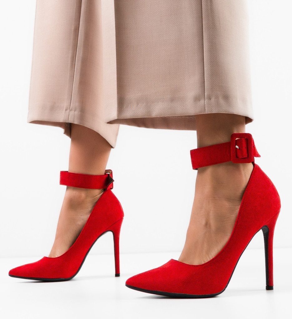 Pantofi Ewa Rosii - Eleganță și Stil - imagine 2