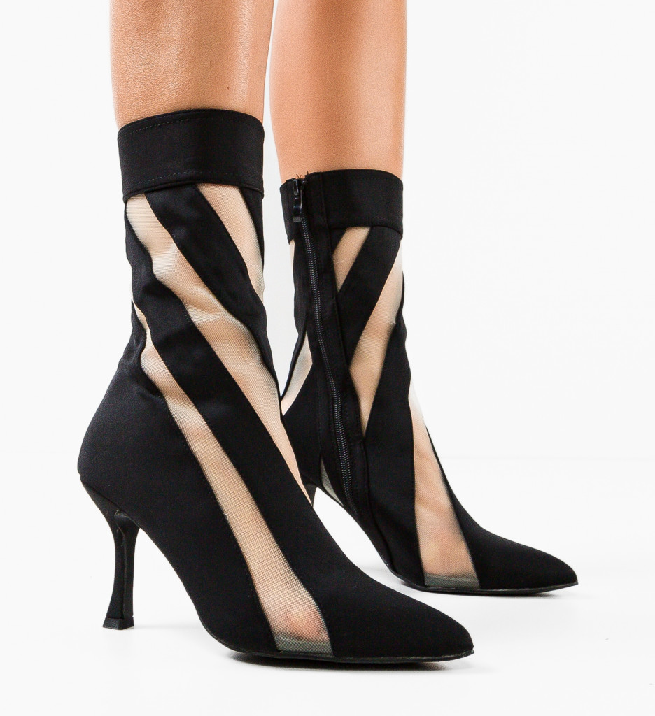 Botine Dama Tomas Negre - Eleganță și Confort - imagine 2