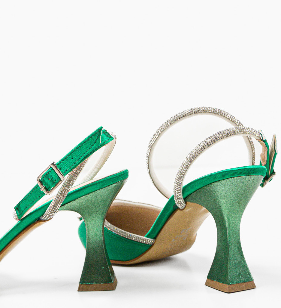 Pantofi Mamcerk Verzi Eleganți - imagine 7