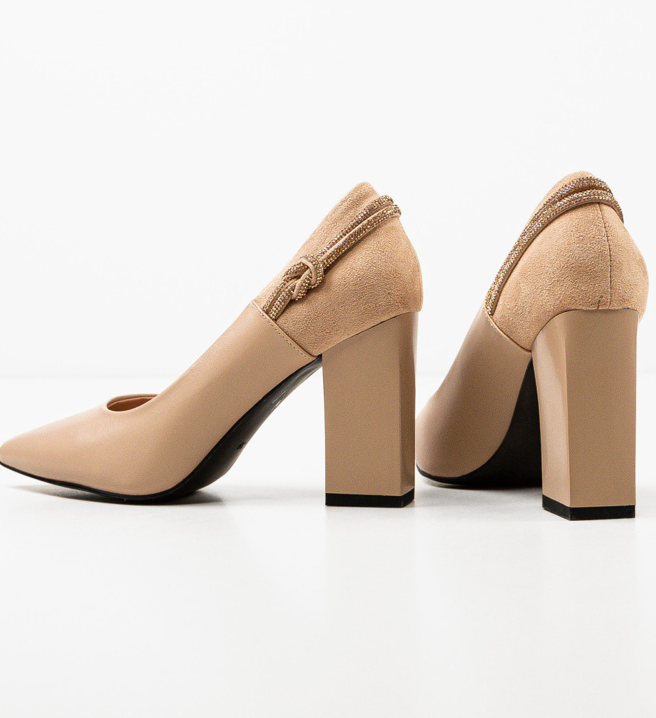 Pantofi Dama Gergina Nude - Eleganță și Confort - imagine 5