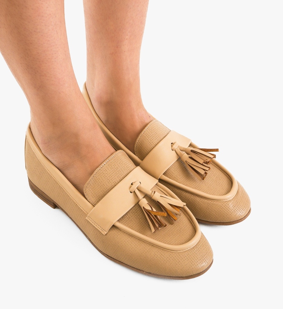 Pantofi Singleto Bej | Casual & Confortabili - imagine 6